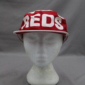Cincinnati Reds Hat (VTG) - All Over Print by Midway - Adult Stretch Fit